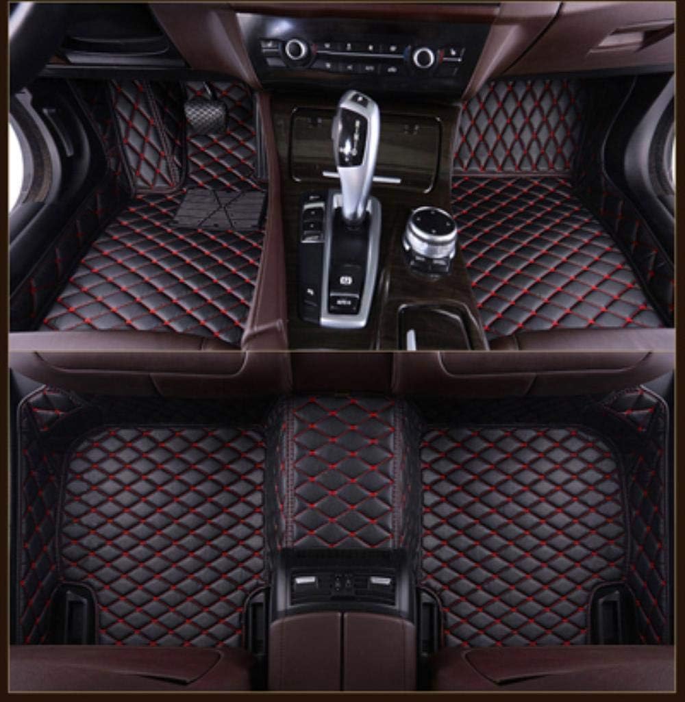 HIZH Car Floor Mats For LincolnNavigator MKZ MKS MKC MKX MKT2 / 3/5 MKZ Car Accessories Car Styling Custom Car Floor Mats Red (Full Set)