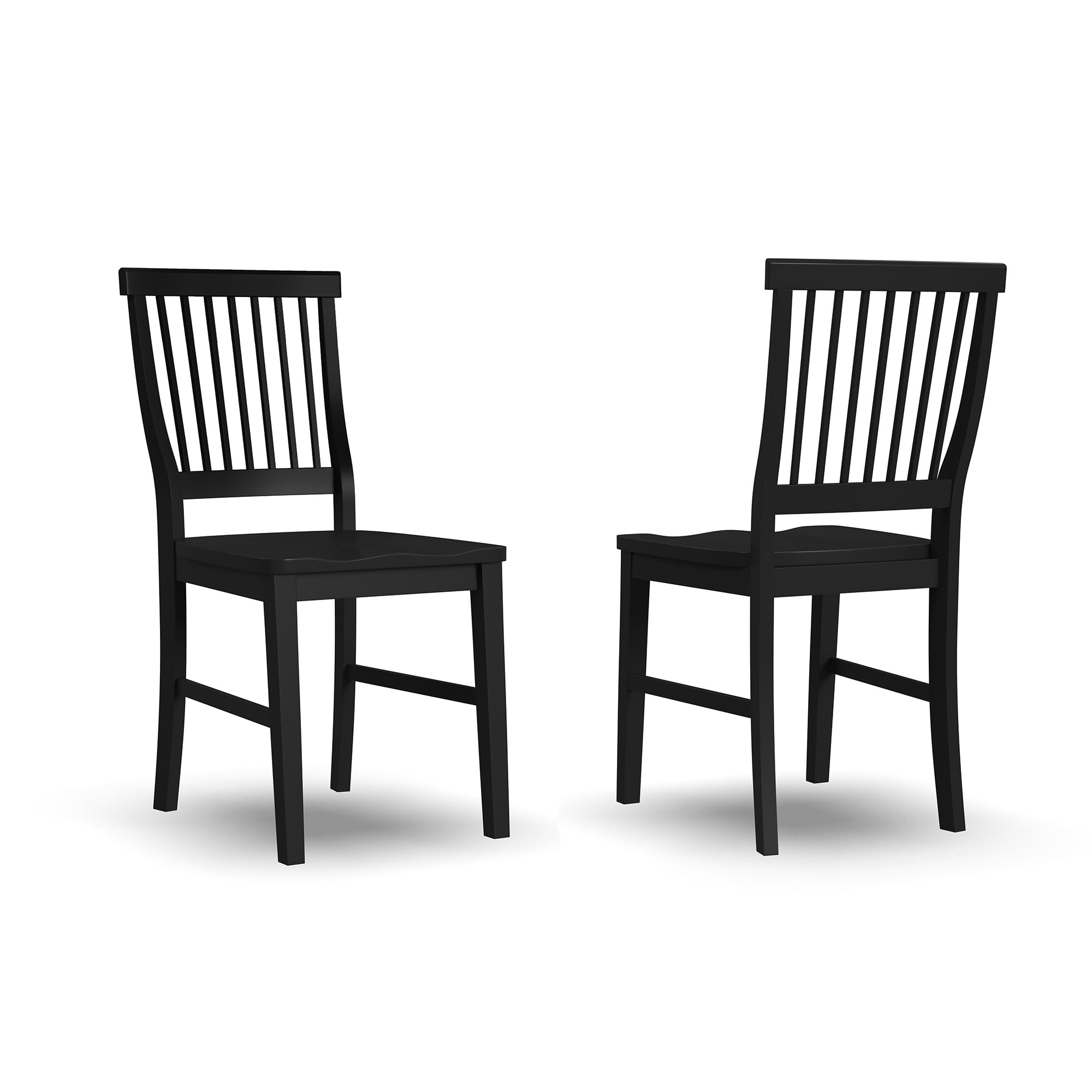 Homestyles Arts & Crafts Black Dining Chairs, Set of 2