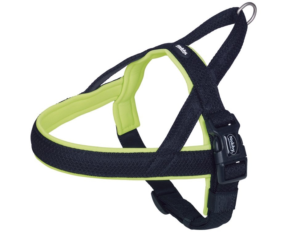 Nobby Preno Mesh Norwegian Harness, 75 - 98 cm+62 cm/40 - 45 mm, Neon Yellow