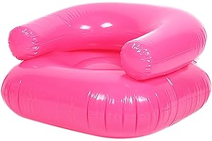 Inflatable Chair Waterproof PVC Blow Up Sofa Capacity Portable Air Couch, Ergonomic Floating Seat for Pool, Beach, Camping & 