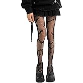 Inquekets Fishnet Stockings Sexy Black Fish Net Stockings One Size Fit All Halloween Fishnet Tights Patterned