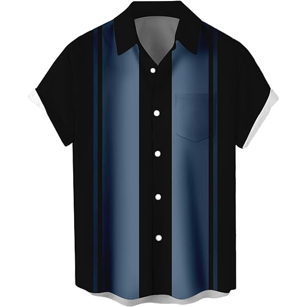 Amazon.com: Bowling Shirts for Men Vintage 50s Short Sleeve