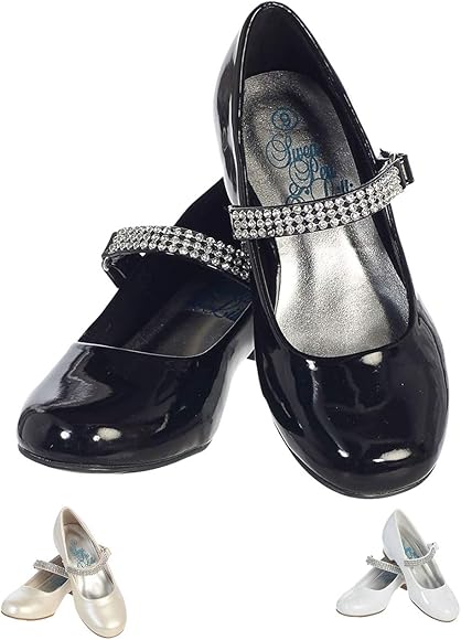 black dress shoes 1 inch heel