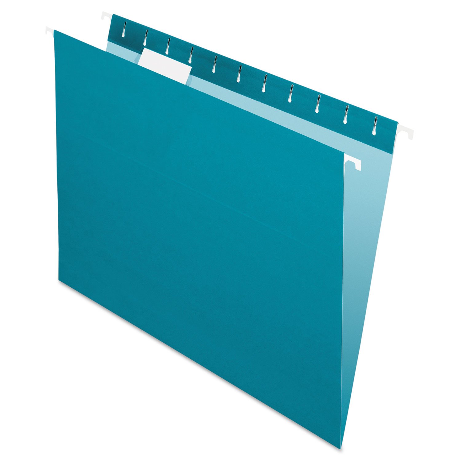 Pendaflex Recycled Hanging Folders, Letter Size, Teal, 1/5 Cut, 25/BX (81614) — image 1