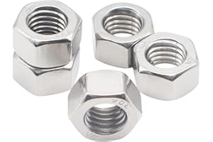 KUPROWIN Metric M14 Hex Nuts, M14-2.0mm Stainless Steel Standard Metric Coarse Thread Hardware Nuts; 10pcs