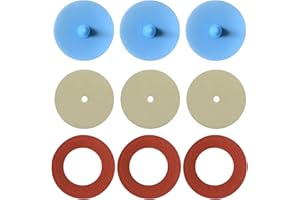 6000 Series Full & Half Face Respirator Parts,9 Pcs Respirator Replacement Repair Kit (3x 6889 Exhalation Valves, 3x 6893 Inh