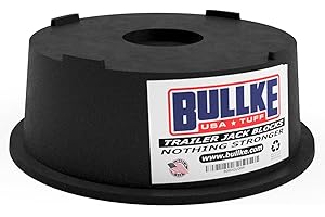 Bullke Trailer Leveling Blocks - for RV and Camper, USA Made Heavy Duty Jack Pads, Stabilizing Blocks, UV Resistant Recycled Plastic Leveling Blocks for RVS (1)