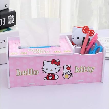 YOURNELO Creative DIY Hello Kitty Caja de pañuelos: Amazon.es: Hogar