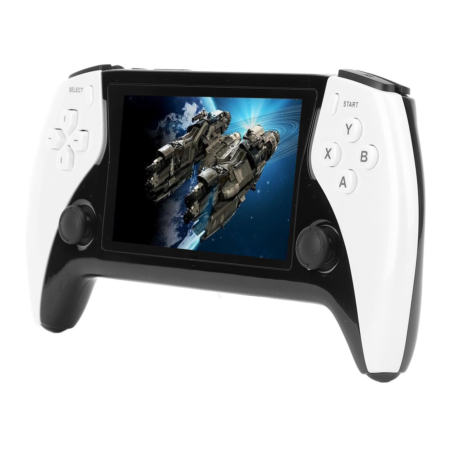 Ejoyous Handheld Retro Game Console, ABS Retro Game Console 2500mAh Battery 4.3 Inch IPS 800x480 for Outdoor Use (White)