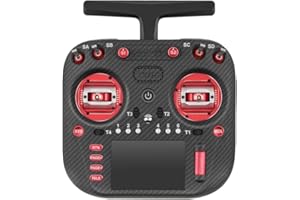 OPUS RadioMaster TX15 MAX Edition ExpressLRS AG02 Hall Gimbals IPS Touchscreen Radio Controller Mode 2 (Carbon Fiber Red)