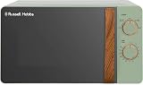 Russell Hobbs RHMM713MG-N 17 Litre Microwave Matt Green Wood Effect Handle