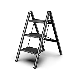 SOLADDER Step Ladder 3 Step Folding, Small Step