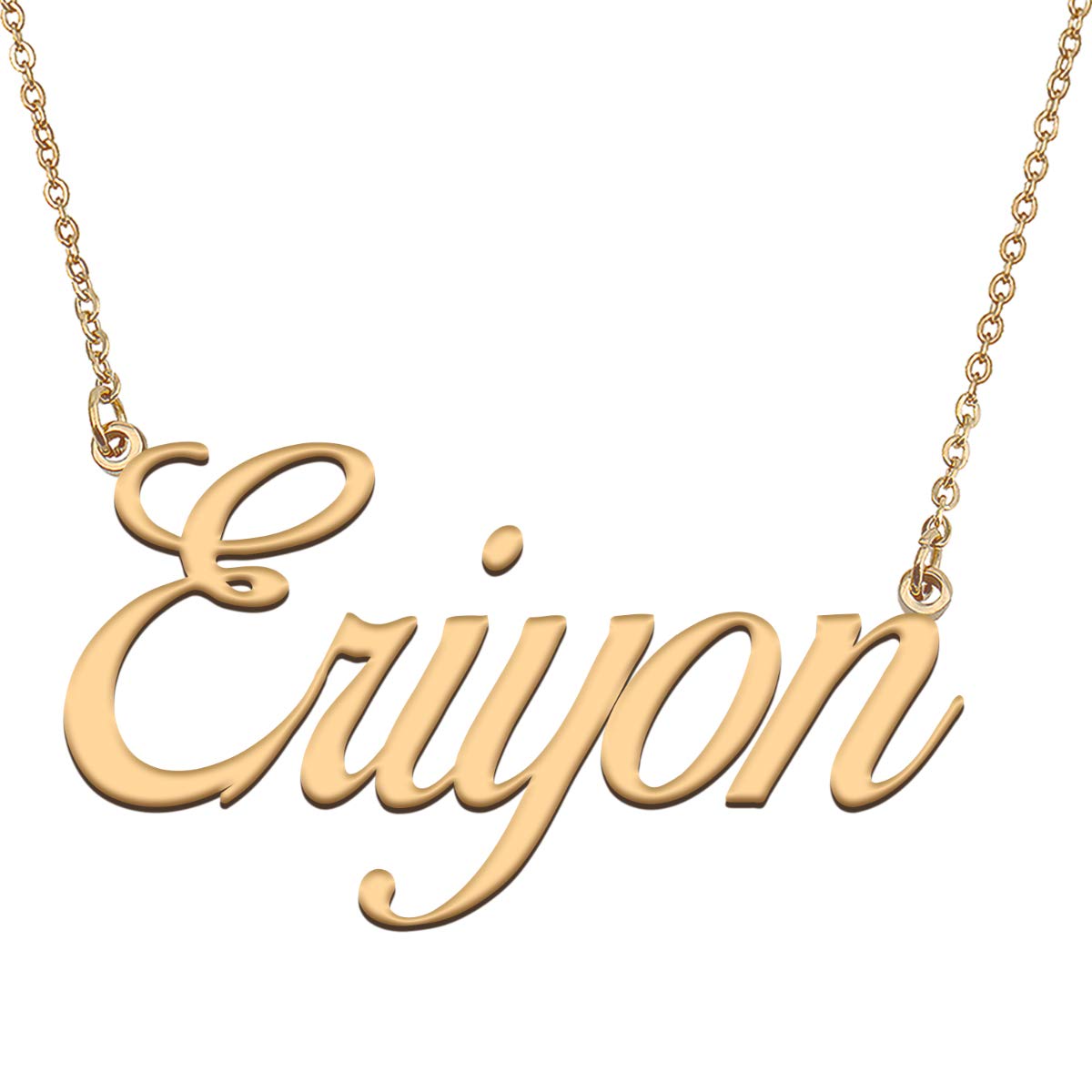 HUAN XUN Customized Custom Simple Any Name Necklace