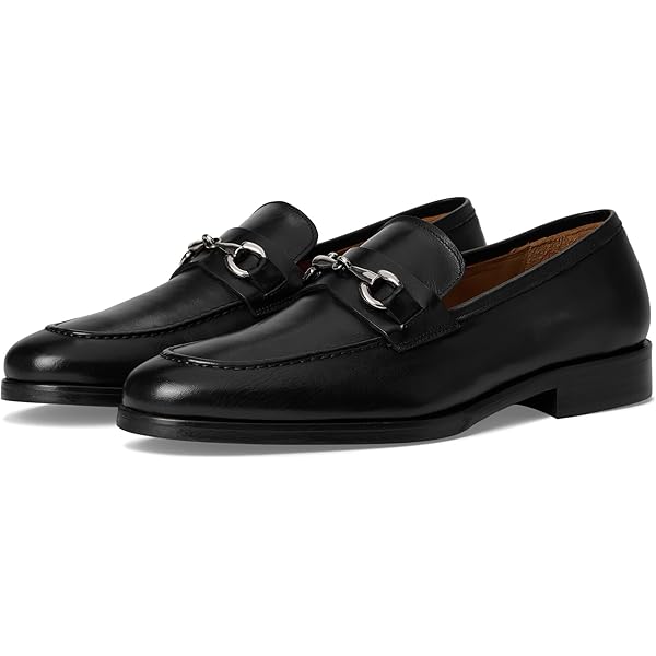 Magli by Bruno Magli Black Leather Bit Loafers Men’s 13 Classic Dress Bruno Magli Mens Sz 13 D Black leather horsebit loafers  main image 3