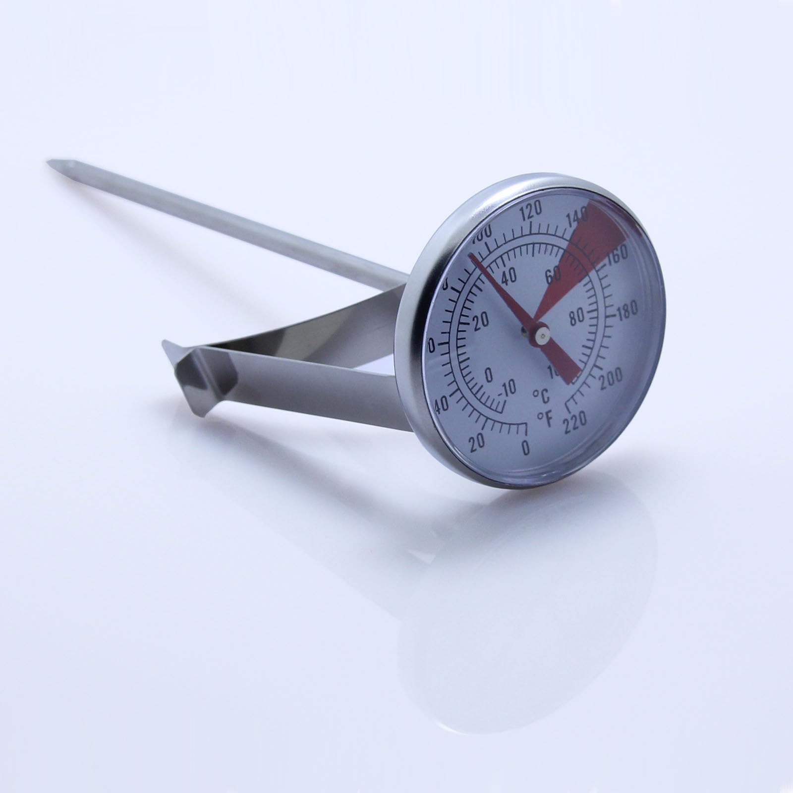 Stainless Steel Milk Thermometer Clip for Barista Coffee Professional Jam and Liquid Frothing