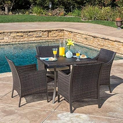 Amazon Com Denise Austin Home Pyra Outdoor 5 Piece Aluminum