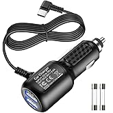 Gebildet Type C USB Power Cord Cable with Dual Port USB for Car Dashcam Camera Charger Power Cord for Dashcam Supply Radar Detectors,Vehicle Power Charging Cable with Length(11.5ft/350cm)