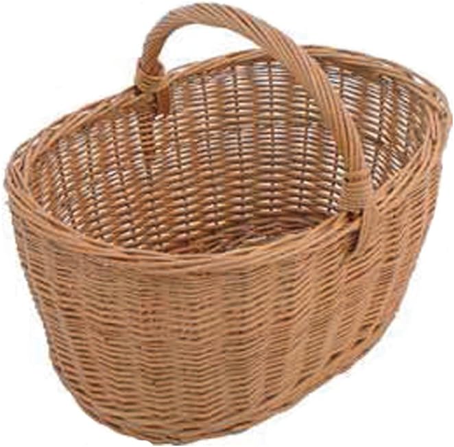 Linea Garden Friend Wicker Log Basket, Brown, 65 x 42 x 43 cm; 2 kg, Multi-coloured, 43X42X65 cm - Image 3