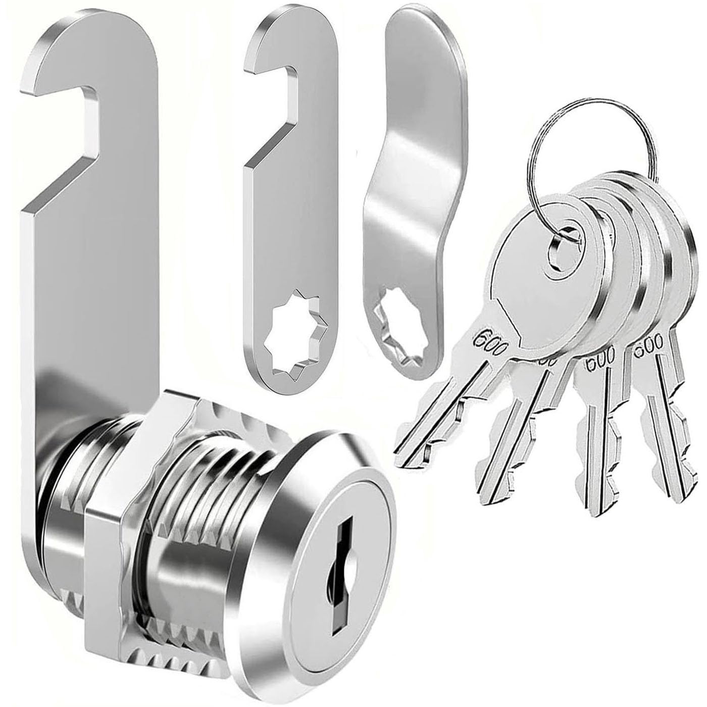 ZiYuya 25mm Thread Tubular Cam Lock with Key Different, Lock for RV Storage Mailbox Letterbox Cupboard Cabinet Draw Tumbler Post BoxDresser Door Locker Locks