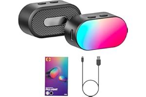 AOCHUAN Magnetic RGB LED Light, 7 Color Temperature, 3 Brightness Adjustment, 180 Mins Long-Lasting, Gradient Mode, Flash Mode 180° Fill Light for AOCHUAN Stabilizer