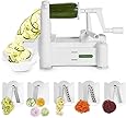 Spiralizer 5-Blade Vegetable Slicer, Strongest-and-Heaviest Duty, Best Veggie Pasta & Spaghetti Maker for Low Carb/Paleo/Gluten-Free Meals, With 4 Exclusive Recipe eBooks