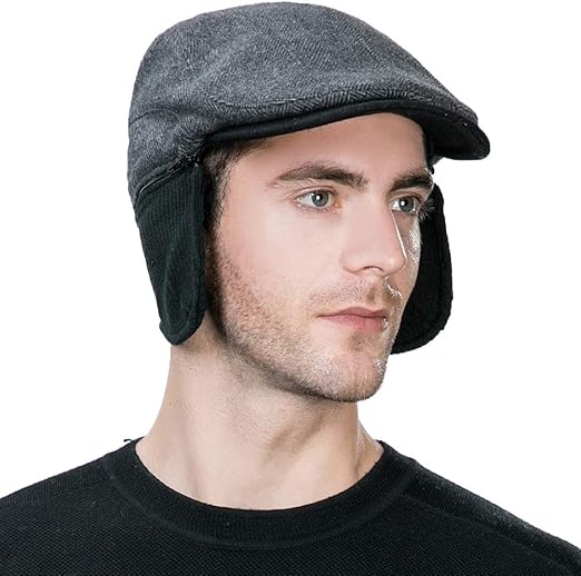newsboy hat with ear flaps