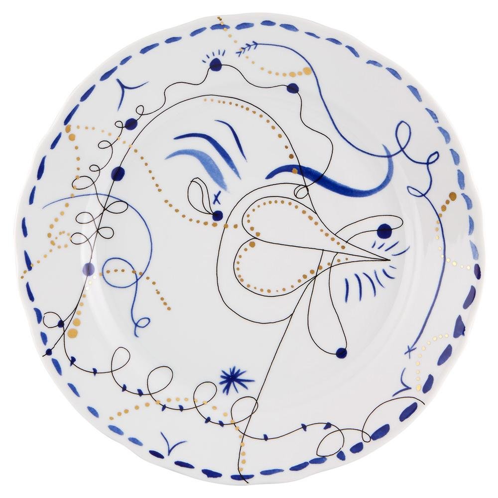 Vista Alegre Porcelain Folkifunki Dinner Plate Chicken - Set of 4