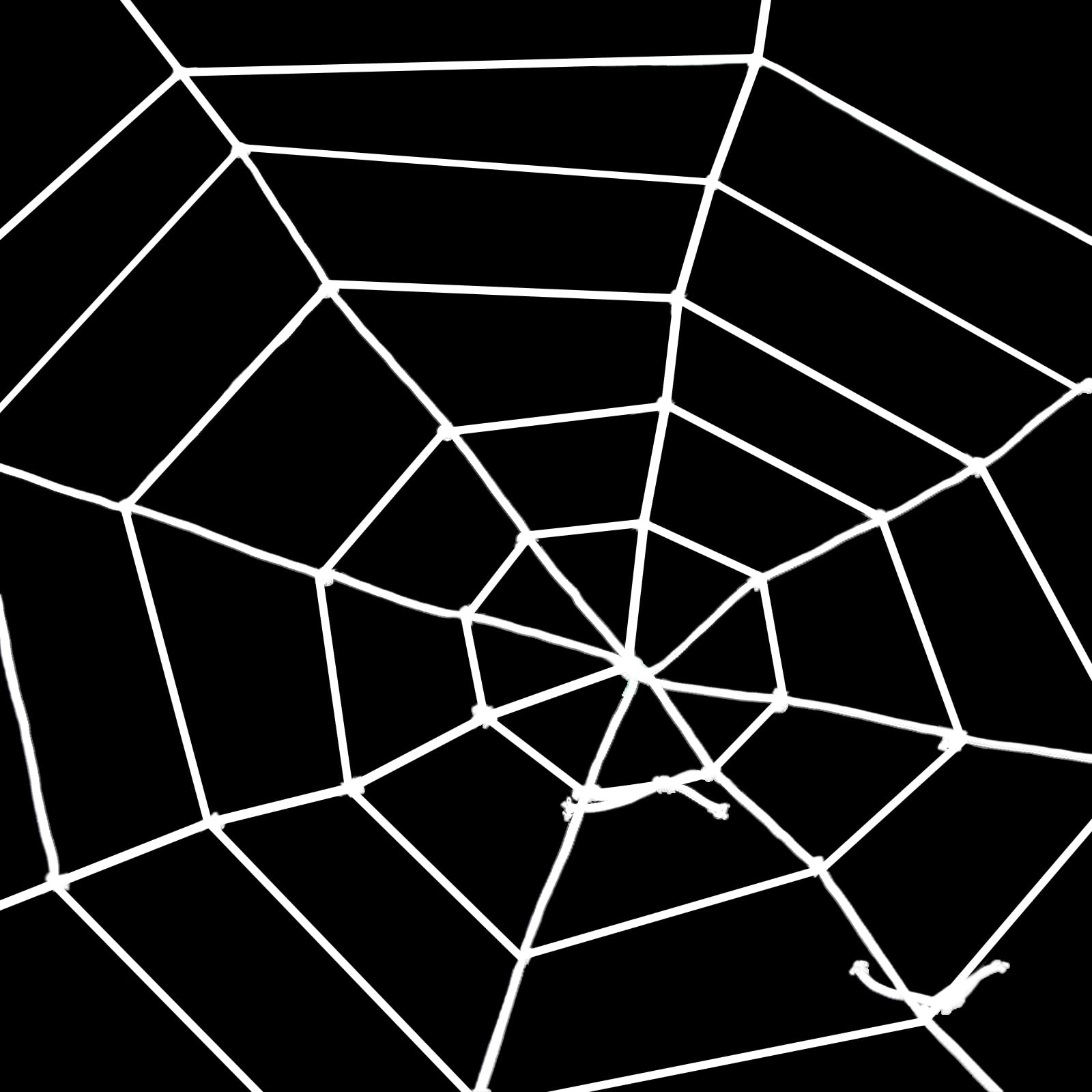 Photo 1 of 3 FT Spider Web Halloween Decorations - Realistic White Spider String Rope Props, Round Fake Spider Web Elastic Belt for Spooky Haunted House Window Decor, Trick-or-Treat, Indoor Outdoor Party Favors