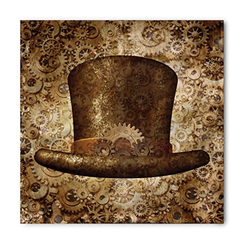 Lunarable Victorian Bandana, Steampunk Fantasy Gears, Unisex Head and Neck Tie