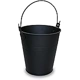 QuliMetal Drip Bucket for Oklahoma Joe's, Grill Grease Bucket Fits Most Offset Smokers, Black