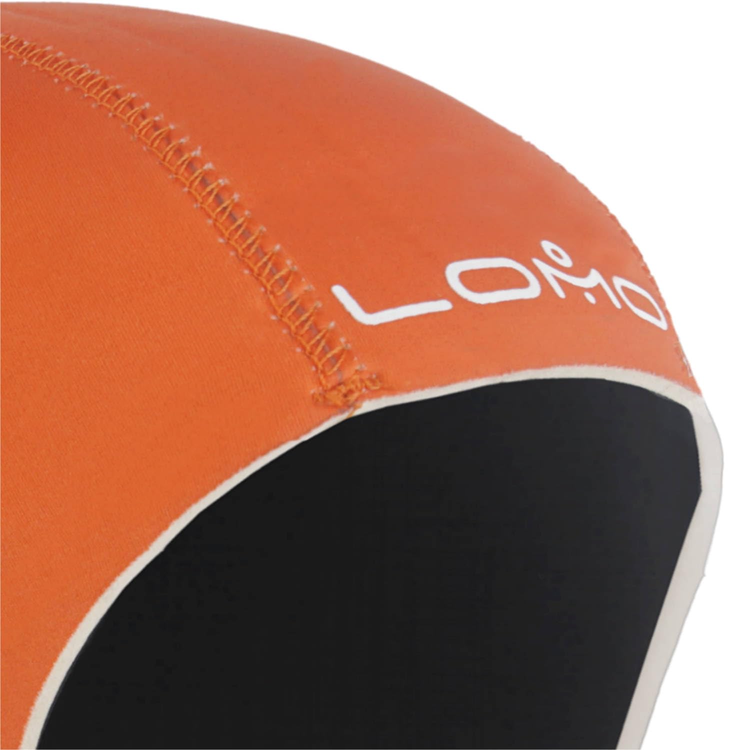 Lomo Neoprene Swimming Cap - Orange (Medium)