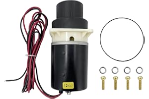 DEWINSTON 37072-0092 Compatible with Jabsco Marine Designer Series & Quiet Flush Marine Toilet Pump Kit, Waste Pump Assembly Compatible with Toilet Series 37045, 37245, 37055, 37255, 37075, 37275(12V)