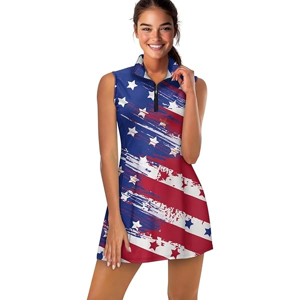 Amazon.com: ELEDIZI 70s Hippie Floral Tennis Dresses for