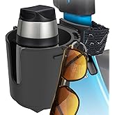 Walkers Cup Holder Compatible with Drive Medical Nitro Rollator, Clamp Fits 0.85-1.75 Inches, Universal Cup Holder for Wheelchairs, Boat, Strollers, Golf Carts