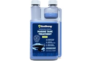 Eco Strong Marine Holding Tank Treatment | Powerful Enzymatic Black Water Digesting Liquid - Eliminates Tank Odor and Breaks Down Waste (17 OZ)