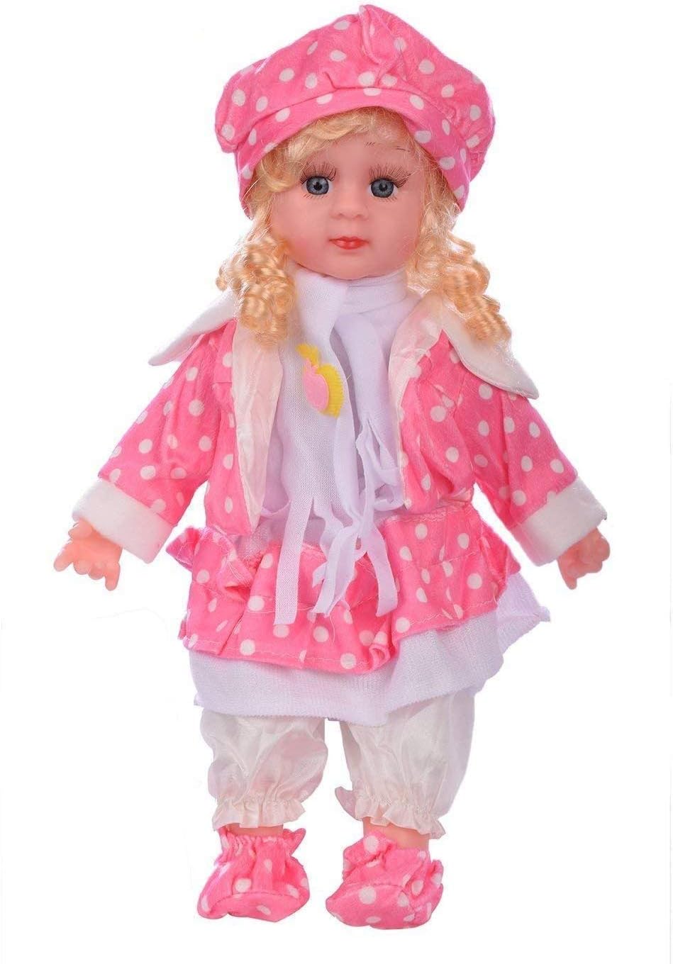 Heckle n Jeckles Poem Singing Soft Girl Singing Songs Princess Good Looking Musical Baby Doll Toy for Girls ( Assorted Dress Color)