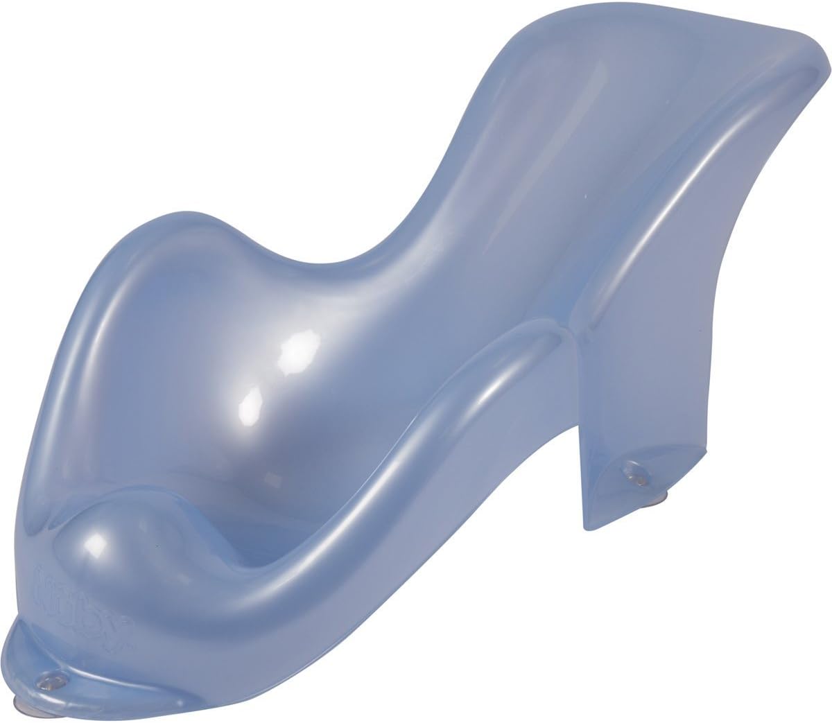 nuby baby bath with built in seat and soft headrest