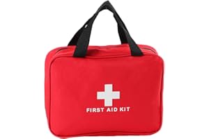 PAXLamb Nylon First Aid Empty Kit Compact and Lightweight First Aid Bag for Emergency at Home, Office, Car, Outdoors, Boat, C