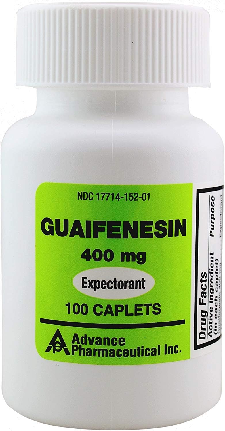Mucus Relief Guaifenesin 400 mg 100 Tablets Generic for Mucinex Chest Congestion Immediate Release