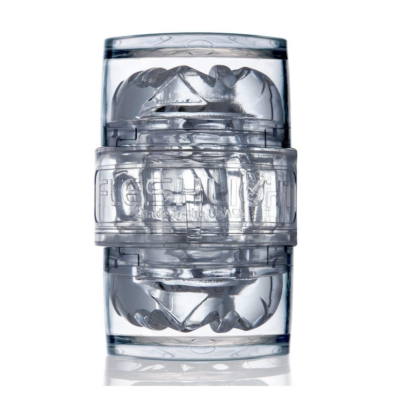 Fleshlight Quickshot Male Masturbator Vantage Texture; Made of Realistic Superskin Material for Real Feel.