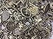 30pc Assorted Size Antiqued Bronze Charms, Bails, Jumprings, Cameo Bezel Sett...