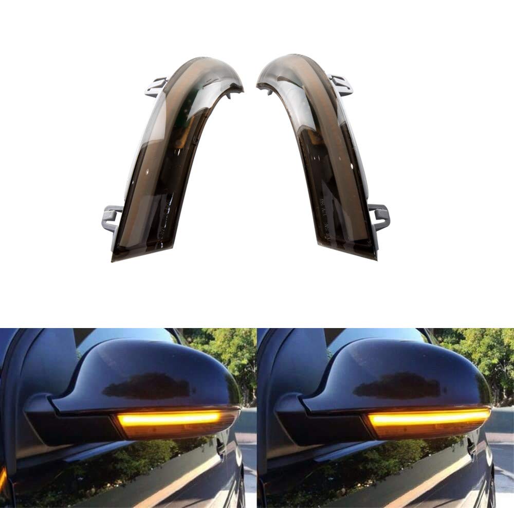 Dynamic Turn Signal Light LED Side Wing Rearview Mirror Indicator Blinker Light 2PCS For GOLF 5 GTI V MK5 Jetta Passat B6