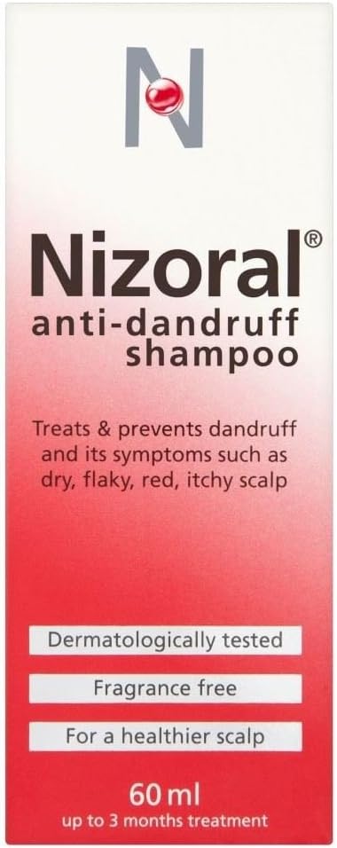 Nizoral Anti Dandruff Shampoo (60ml) - Pack of 2, 60 ml (Pack of 2)