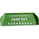 Sprinkles & Confetti Premium Football Melamine Serving Tray Reusable & Durable Platter for Game Day, Tailgates, Birthdays, Sports Parties Ideal for Appetizers, Charcuterie, Cupcakes & Snacks