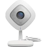 Arlo (VMC3040-100NAS) Q &ndash; Wired, 1080p HD Security Camera | Night Vision, Indoor Only, 2-Way Audio | Cloud Storage Included | Works with Alexa (VMC3040), White