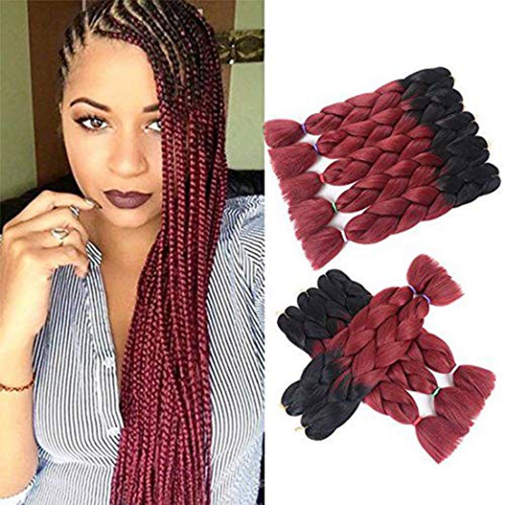 Amazon Com Kiss Beauty 5 Pieces Jumbo Braids Hair Extensions