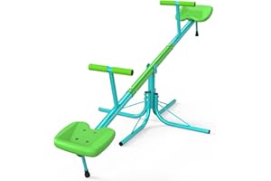 Amictoy Teeter Totter for Kids, Sit and Spin Seesaw for Toddlers Age 3-9, Heavy Duty Toys for Indoor and Outdoor, Safety Certified