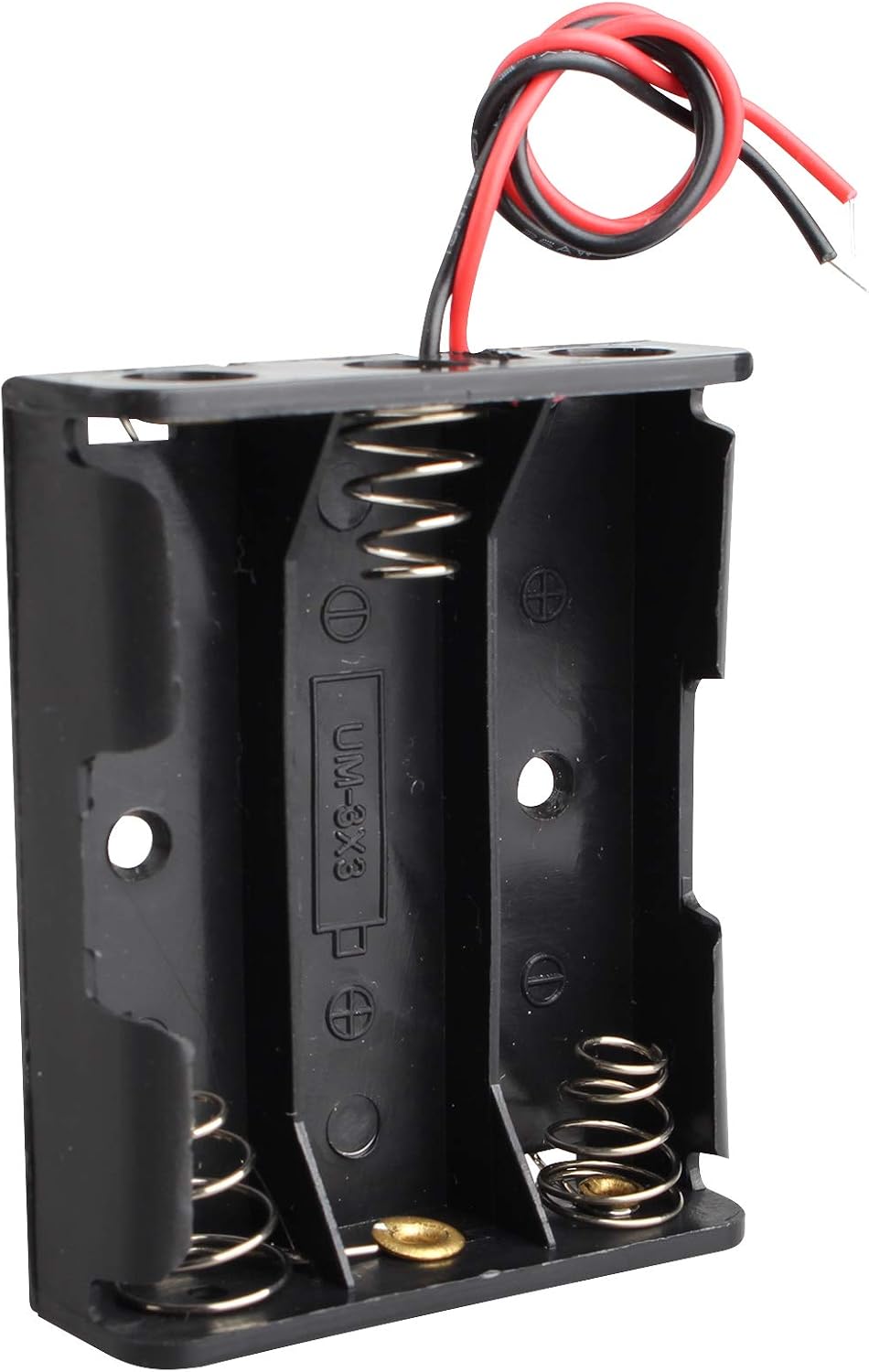 HALJIA 6Pcs 4.5V AA 3 x 1.5V Plastic Battery Holder Case Battery Storage Box with Wire Leads, 5.75 x 4.65 x 1.5cm - Image 5