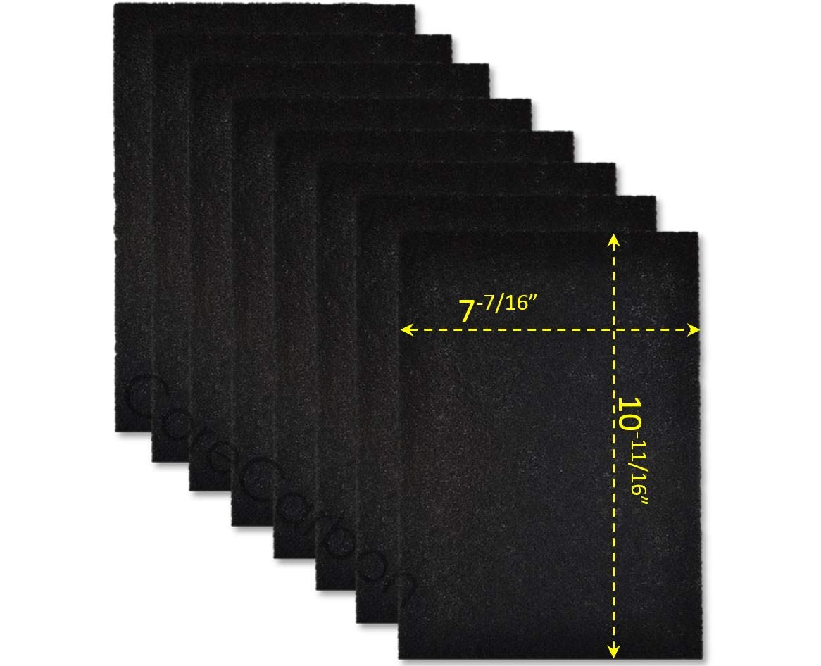 CoreCarbon 8-Pack Exact Fitment Pre-Filter Designed to Fit Honeywell Air Purifier Models HA090, HPA090, HPA094, HPA094WMP, HA100, HPA100, HPA104, HPA105-TGT, HA106WHDV1