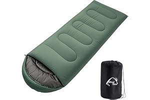 Wind Tour 3 Season Lightweight Waterproof Sleeping Bag Indoor & Outdoor for Hiking Backpacking Camping Traveling